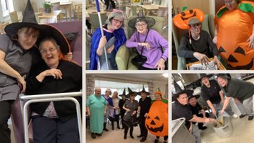 Halloween party at Ailsa Craig care home